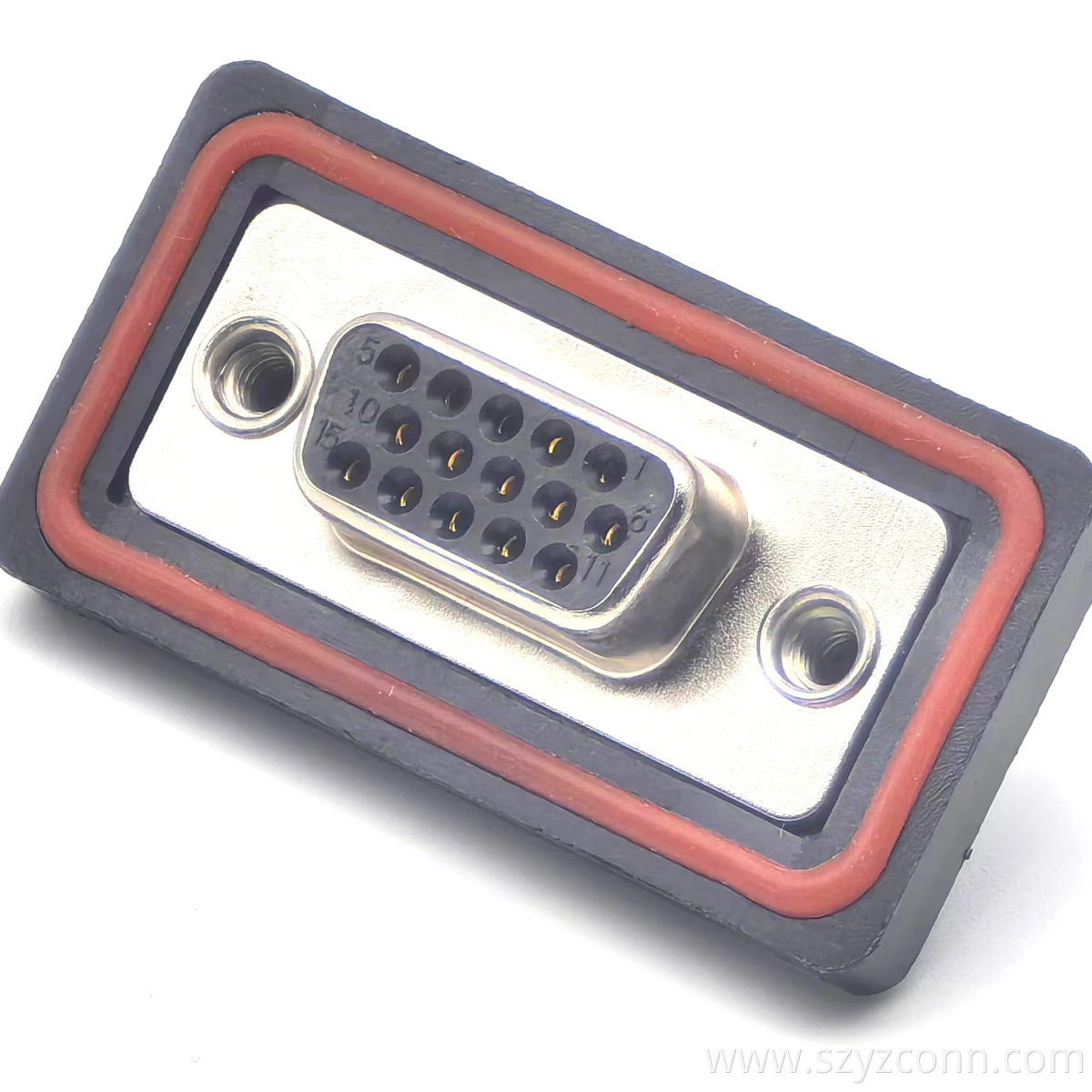 Waterproof D-sub Connector Three Rows Female Solder Type 15P Waterproof D-sub Connector Three Rows Female Solder Type 15P